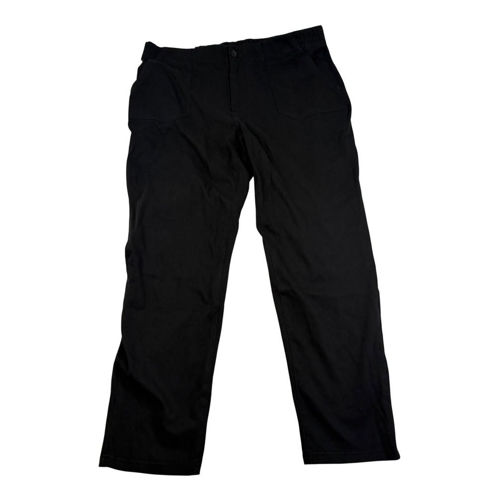 32 Degrees Heat Mens Active Pants Black Elastic Waist Size L
